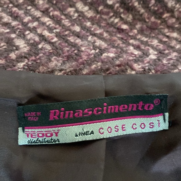 Rinascimento boiled acrylic blazer sweater! Business, classic, office! Size M - Picture 8 of 16